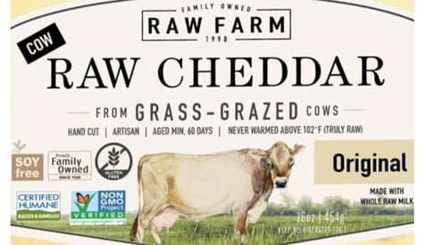 CDC Issues Warning on Raw Farm Brand Raw Cheddar Cheese Due to E. Coli Outbreak