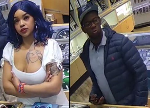 Two Suspects Wanted in Jewelry Store Theft