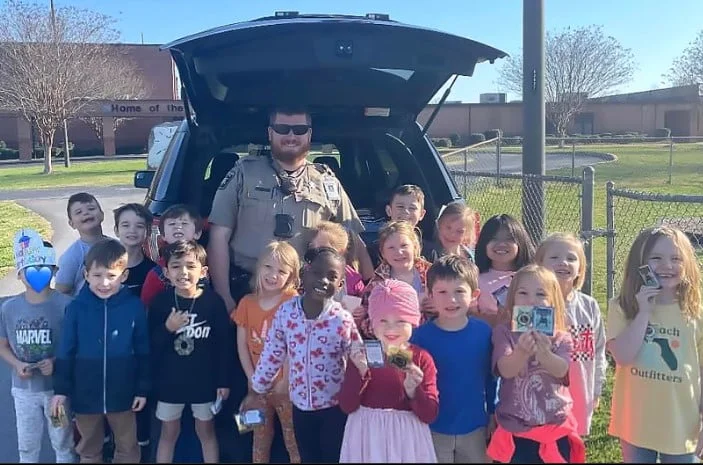 Students Engage with Law Enforcement During Career Week at Lanier Elementary in Gainesville