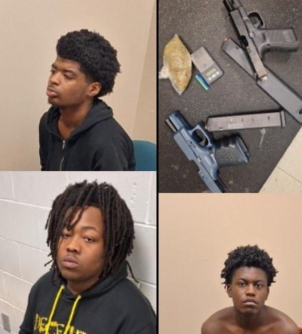 Three Arrested in Columbus Hotel Raid: Guns and Drugs Seized