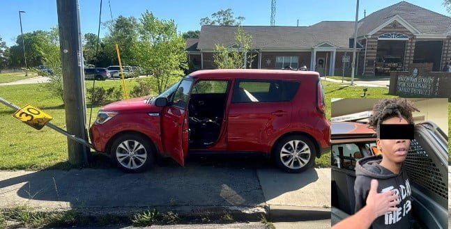 Stolen Vehicle Pursuit in Macon Ends in Crash, Teen Suspect Apprehended