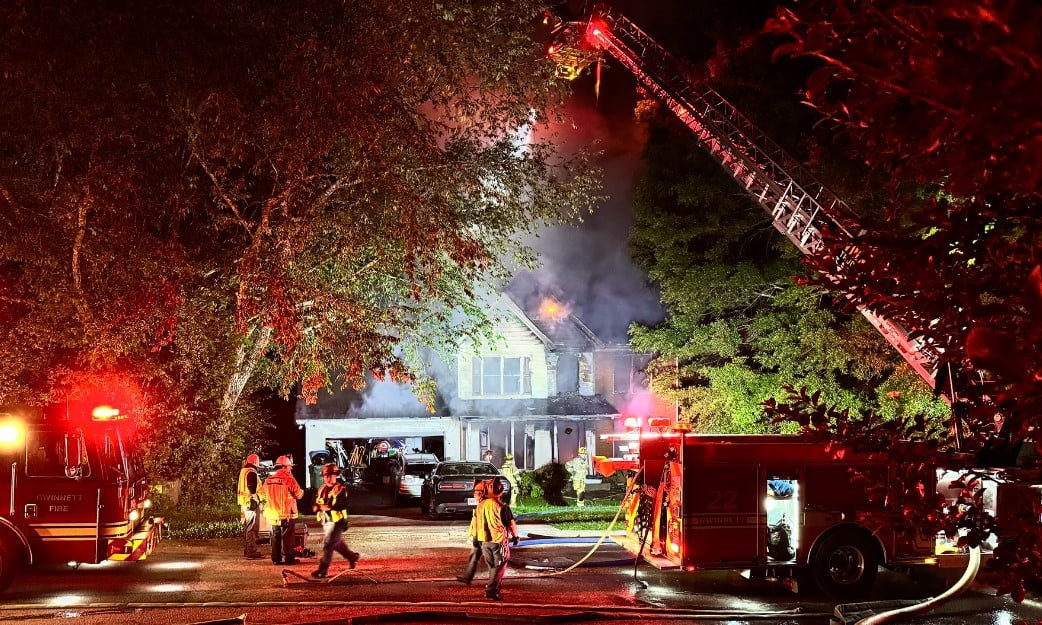 Gwinnett County Firefighters Tackle Two Blazes, Rescue Pets, and Ensure Resident Safety