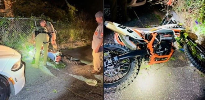 Dirt Bike Rider Arrested After High-Speed Chase and Crash in Bibb County