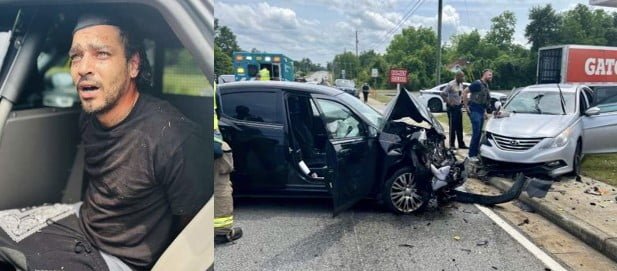 Bibb County Deputies Apprehend Armed Felon After Pursuit Ends in Collision