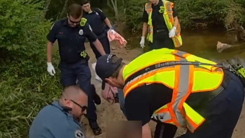 Gwinnett County Officers Rescue Missing Elderly Man Submerged in Creek