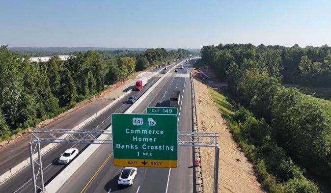 Georgia DOT Opens Final Segment of New Third Lane on I-85 Northbound