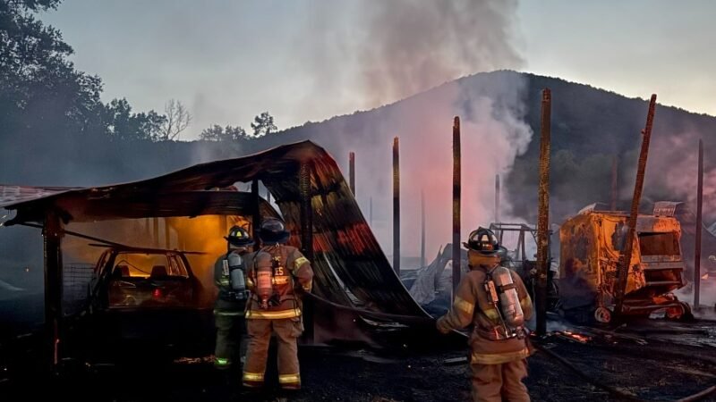 Barn Fire Engulfs Structure in White County, Response Teams Contain Blaze