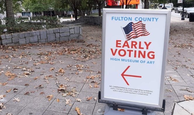 Fulton County Sees Record Early Voting Turnout on First Day