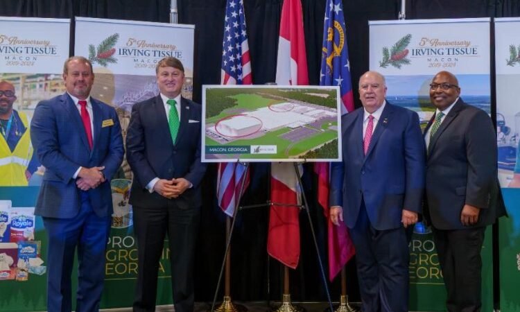 Irving Tissue Announces 0 Million Expansion in Macon, Adding 100 New Jobs