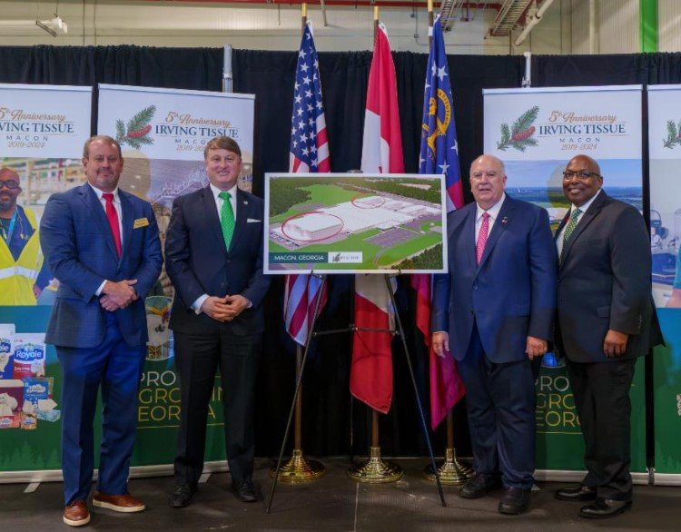 Irving Tissue Announces 0 Million Expansion in Macon, Adding 100 New Jobs