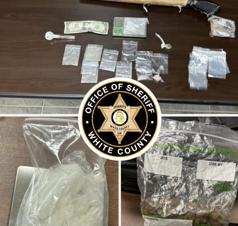 Traffic Stop Uncovers Meth, Heroin, and Illegal Firearm, Leading to Three Arrests in White County