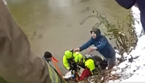 Child Rescued from Steep Embankment After Fall During Winter Storm in Atlanta