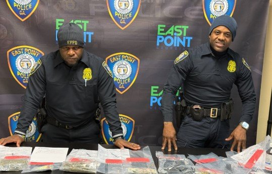 Traffic Stop in East Point Leads to Two Arrests, 15 Charges, and Seizure of Drugs and Stolen Firearm