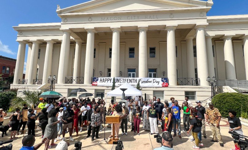 Macon-Bibb County Commemorates Juneteenth with Wreath Laying Ceremony and Celebrations Macon-Bibb County Commemorates Juneteenth with Wreath Laying Ceremony and Celebrations