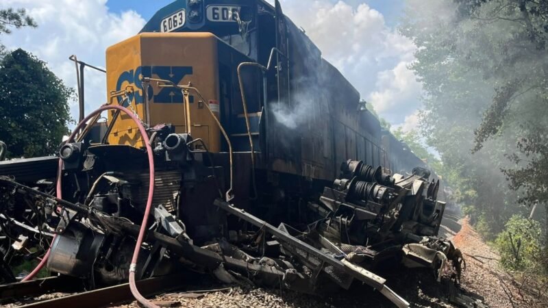 Wrecker Driver Ejected, Fire Breaks Out After Train Collision in Union City