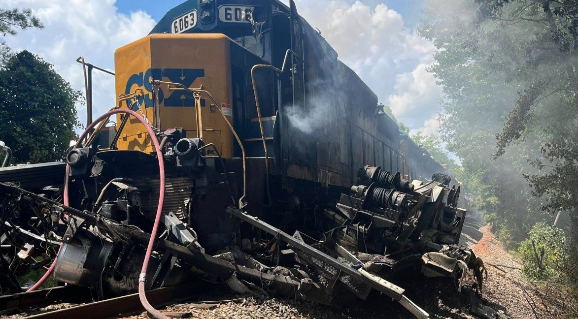 Wrecker Driver Ejected, Fire Breaks Out After Train Collision in Union City Wrecker Driver Ejected, Fire Breaks Out After Train Collision in Union City