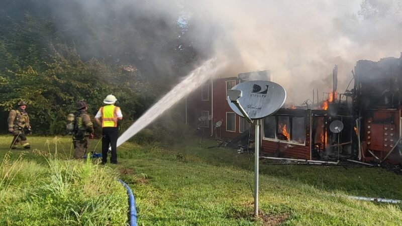 Lawrenceville Apartment Fire Displaces 31, Injures Firefighter After Roof Collapse
