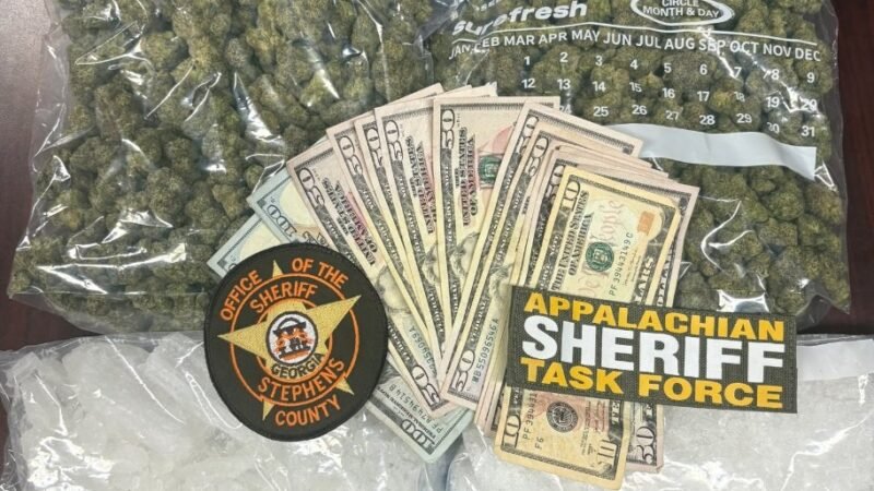 Three Arrested in Toccoa Drug Trafficking Investigation; Over Two Pounds of Meth Seized