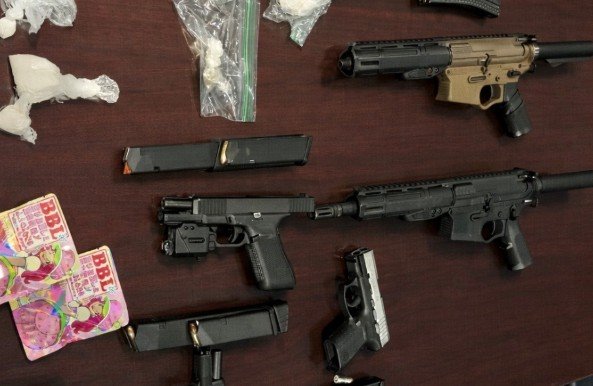 Glynn County Deputies Seize Large Drug Cache, Firearms After Suspect Rams Patrol Car and Flees