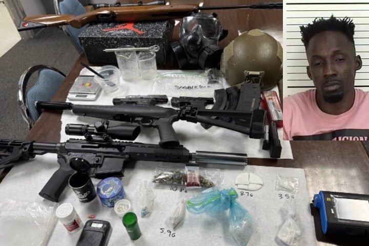 Multi-Agency Drug Raid in Kingsland Nets Narcotics, Firearms; One Arrested