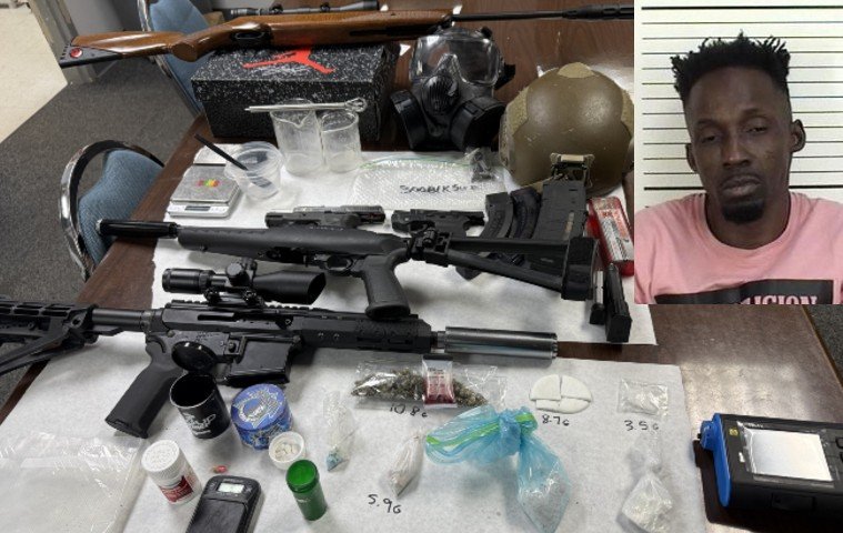 Multi-Agency Drug Raid in Kingsland Nets Narcotics, Firearms; One Arrested