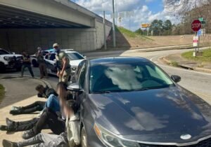 Five Teens Arrested After Stolen Car Traffic Stop in Bibb County