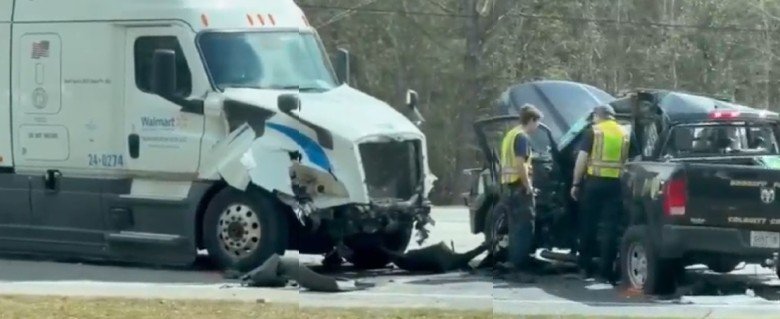 Colquitt County Deputy Critically Injured in Crash with Semi-Truck