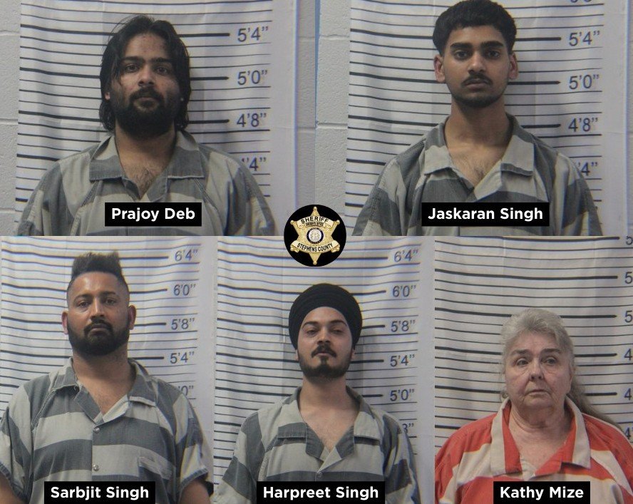 Five Arrested in Undercover Operation Targeting Sales of Vapes, Alcohol to Minors in Stephens County