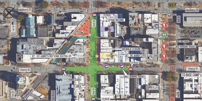 Film Production to Impact Downtown Macon Streets May 6–7, 12–13
