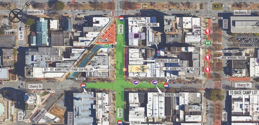 Film Production to Impact Downtown Macon Streets May 6–7, 12–13