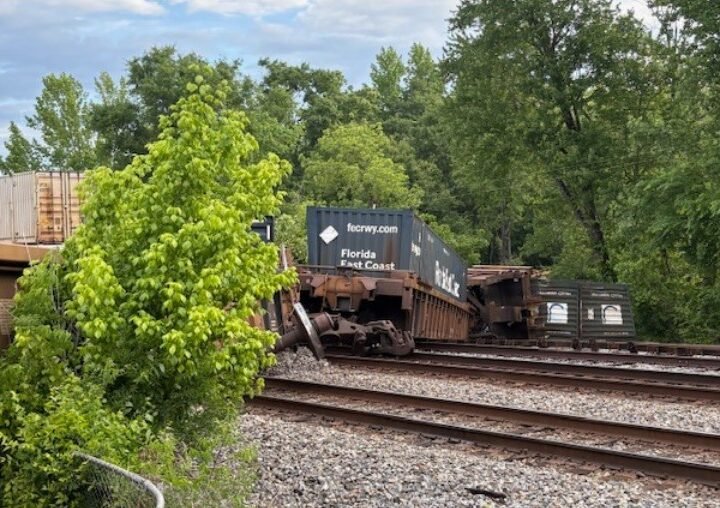 Overturned Semi Causes Train Derailment in Monroe County; Driver Arrested