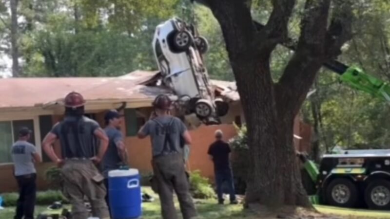78-Year-Old Driver Dies After SUV Crashes Into Roof of Macon Home