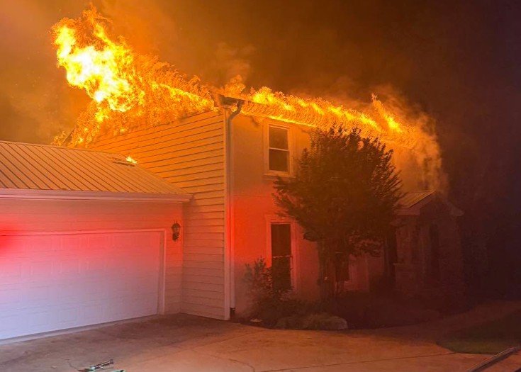 Flowery Branch Home Destroyed in Late-Night Fire