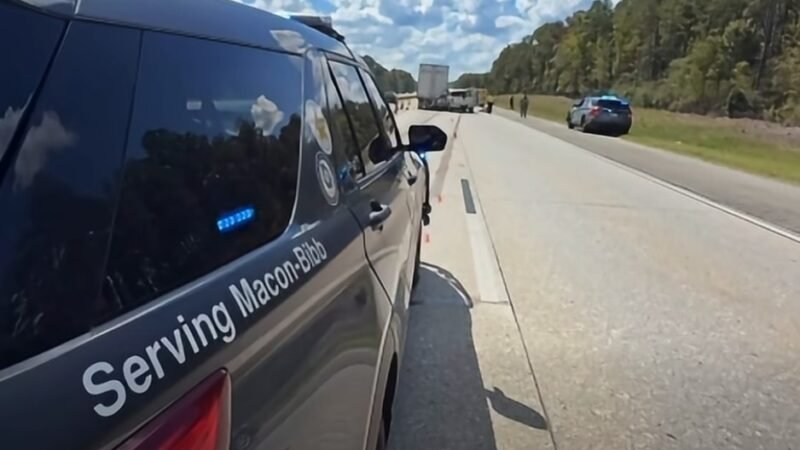 Woman Killed After Pickup Crashes Into Tractor-Trailer on I-75 South in Bibb County Woman Killed After Pickup Crashes Into Tractor-Trailer on I-75 South in Bibb County
